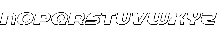 Dashiel 3D Italic Font UPPERCASE