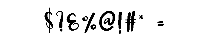 Dashing Font OTHER CHARS