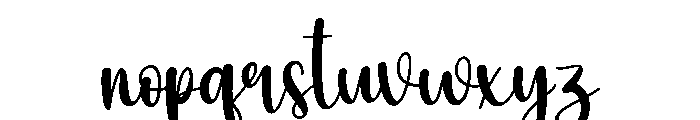 Dashing Font LOWERCASE