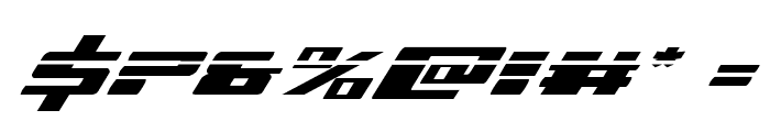 Dassault Laser Italic Font OTHER CHARS