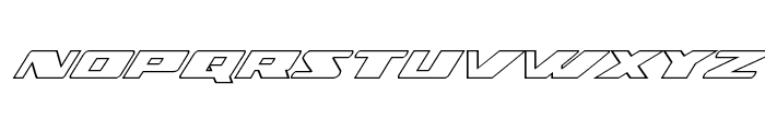 Dassault Outline Italic Font UPPERCASE