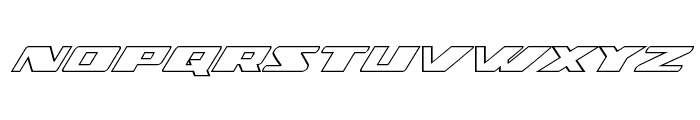 Dassault Outline Italic Font UPPERCASE