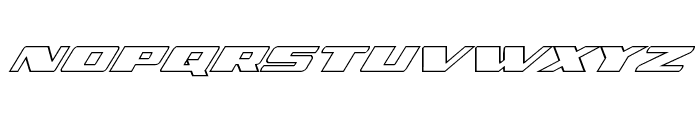 Dassault Outline Italic Font LOWERCASE