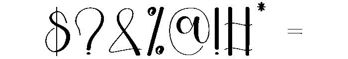 Dating Font OTHER CHARS