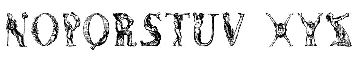 DaumierComique1836 Font UPPERCASE