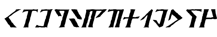 Davek Italic Font LOWERCASE