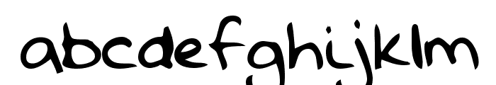 DavesHand Regular Font LOWERCASE