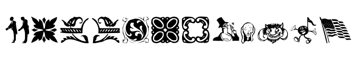 DavysDingbats Font UPPERCASE