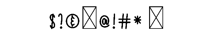 Day Display1 Font OTHER CHARS