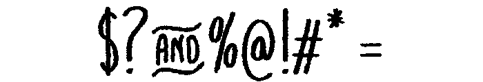 Day&Night-Regular Font OTHER CHARS