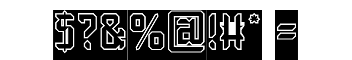 Dayak Shield-Hollow-Inverse Font OTHER CHARS