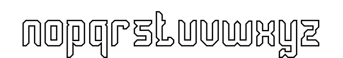 Dayak Shield-Hollow Font LOWERCASE