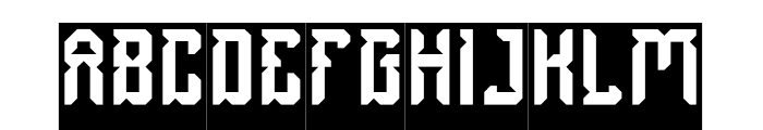 Dayak Shield-Inverse Font UPPERCASE