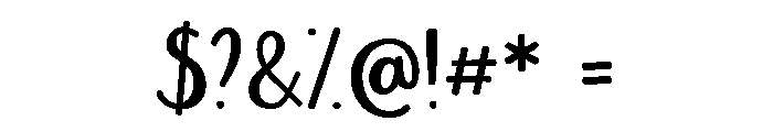 Days of Love Font OTHER CHARS