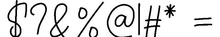 Dazzling Font OTHER CHARS