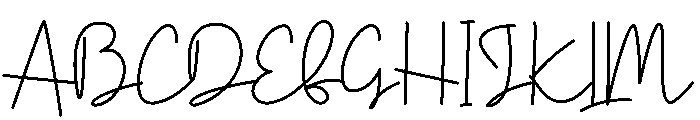 Dazzling Font UPPERCASE