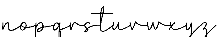 Dazzling Font LOWERCASE
