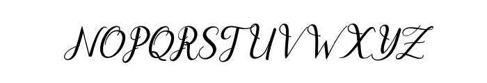 dahliaScript-Italic Font UPPERCASE