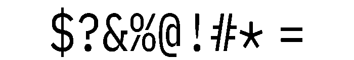 Datatype 200 Font OTHER CHARS