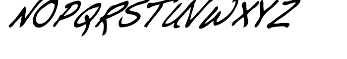 Dakota Bold Condensed Italic Font UPPERCASE