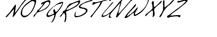 Dakota Condensed Italic Font UPPERCASE