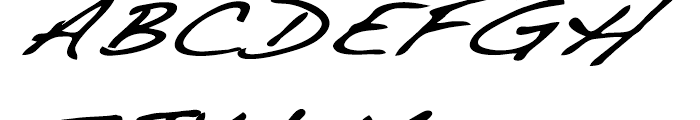 Dakota Demi Extended Italic Font UPPERCASE