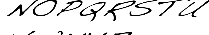 Dakota Extended Italic Font UPPERCASE