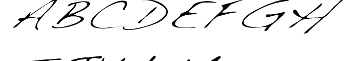 Dakota Light Extended Italic Font UPPERCASE