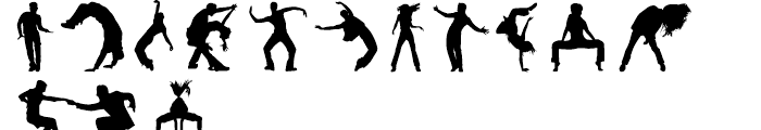 Dancebats Regular Font UPPERCASE