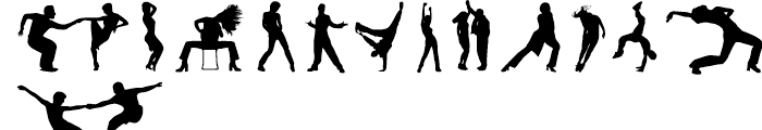 Dancebats Regular Font LOWERCASE