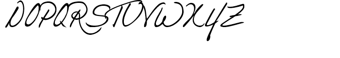 Danielle Handwriting Regular Font UPPERCASE