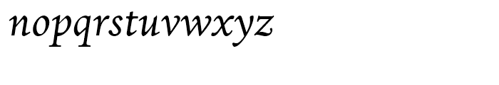 Dante Italic Font LOWERCASE
