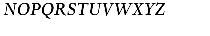 Dante Medium Italic Font UPPERCASE