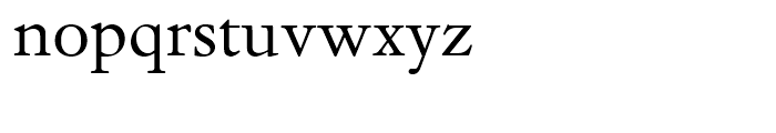 Dante Regular Font LOWERCASE