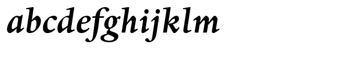 Dante eText Bold Italic Font LOWERCASE