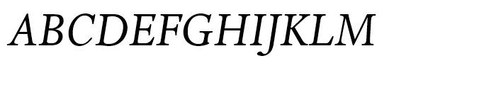 Dante eText Italic Font UPPERCASE