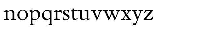 Dante eText Regular Font LOWERCASE