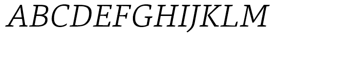 Danton Light Italic Font UPPERCASE