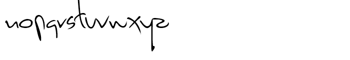 Dario Handwriting Regular Font LOWERCASE
