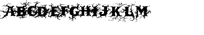 Dark Wood Regular Font LOWERCASE