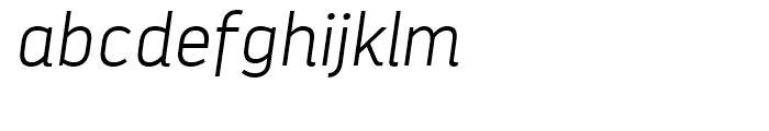 Darwin Alt Extra Light Italic Font LOWERCASE