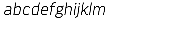 Darwin Extra Light Italic Font LOWERCASE