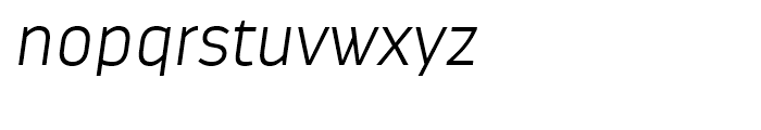 Darwin Extra Light Italic Font LOWERCASE