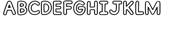 Dash To School Outline Font UPPERCASE