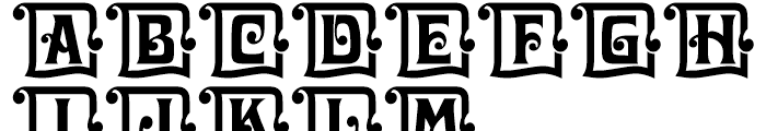 Davida Initials Standard D Font UPPERCASE