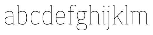 Dada Slab Pro Extra Light Font LOWERCASE