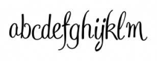 Daiquiri Regular Font LOWERCASE