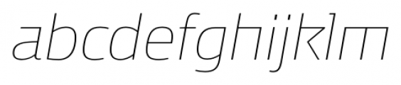 Dalle Display Ultra Light Italic Font LOWERCASE
