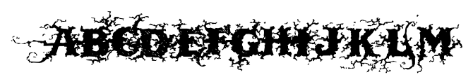 DarkWood Regular Font LOWERCASE