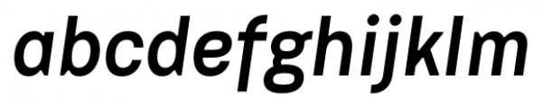 Dart 4F Medium Italic Font LOWERCASE